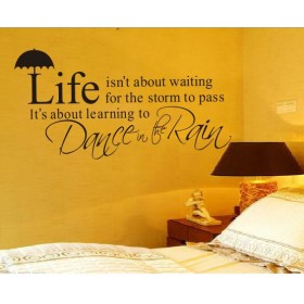 Life isn't about waiting Vinyl Sticker